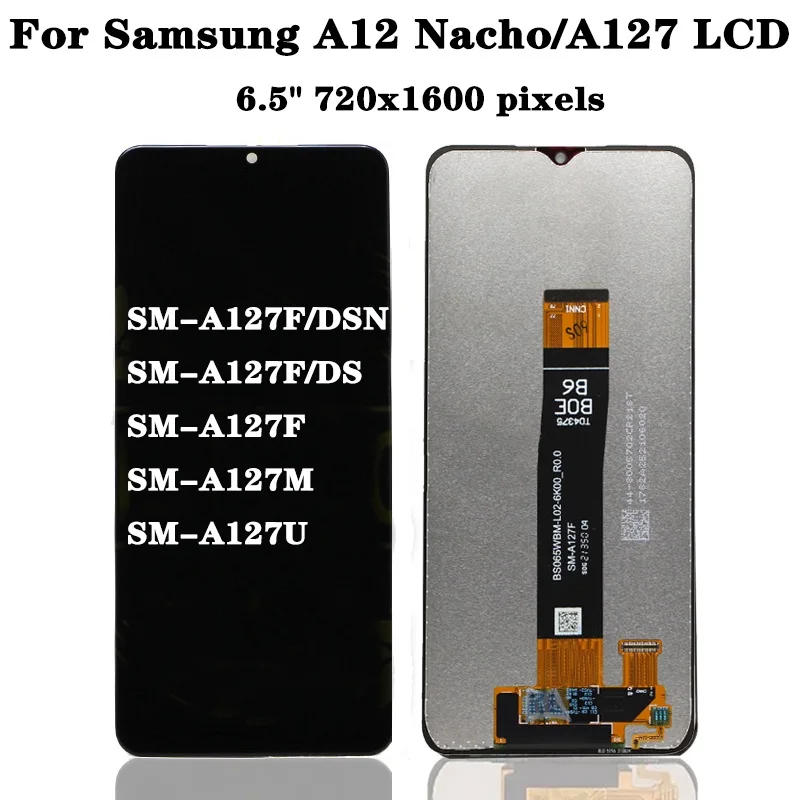 Samsung A12s Ekran Dokunmatik Orijinal UNIVERSAL Çıtasız (Çerçevesiz)
