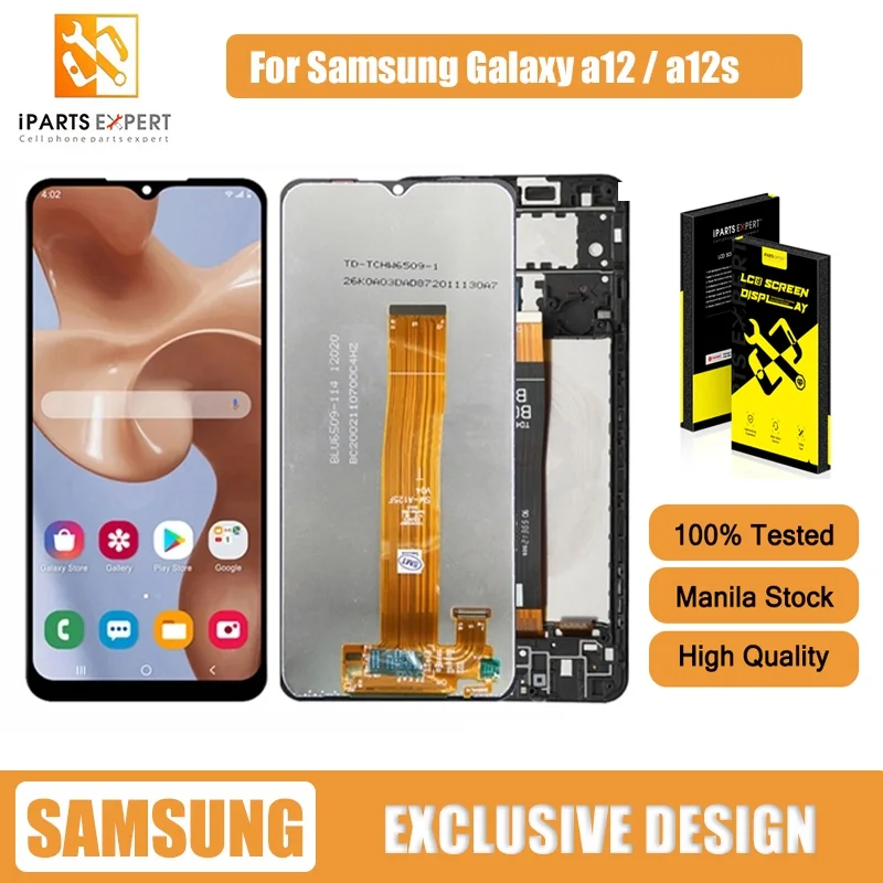 Samsung A12s Ekran Dokunmatik Orijinal UNIVERSAL Çıtasız (Çerçevesiz)