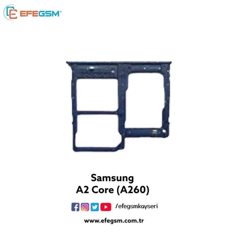 Samsung A2 Core A260 Sim Kart Tepsisi Mavi