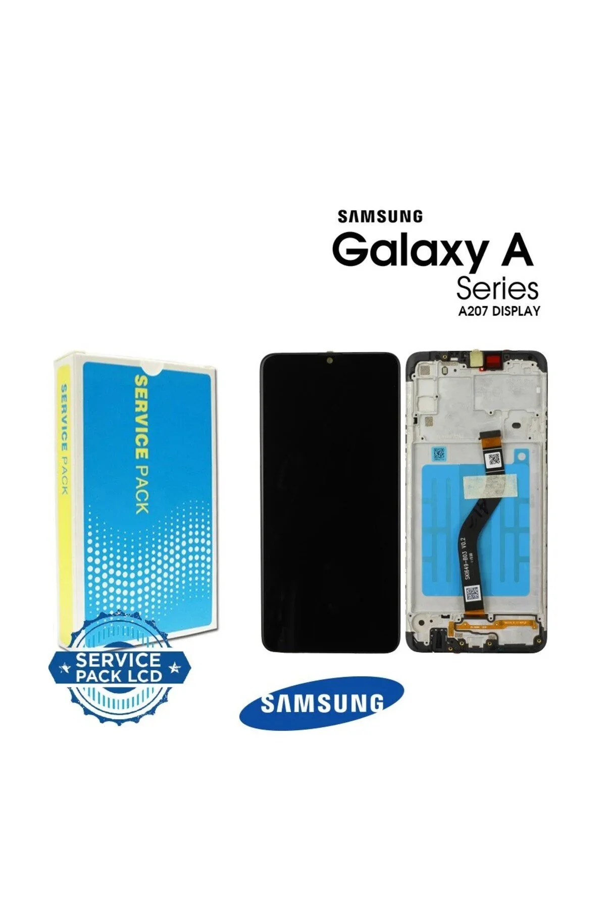 Samsung A20S A207 Tuş Bordu Mavi