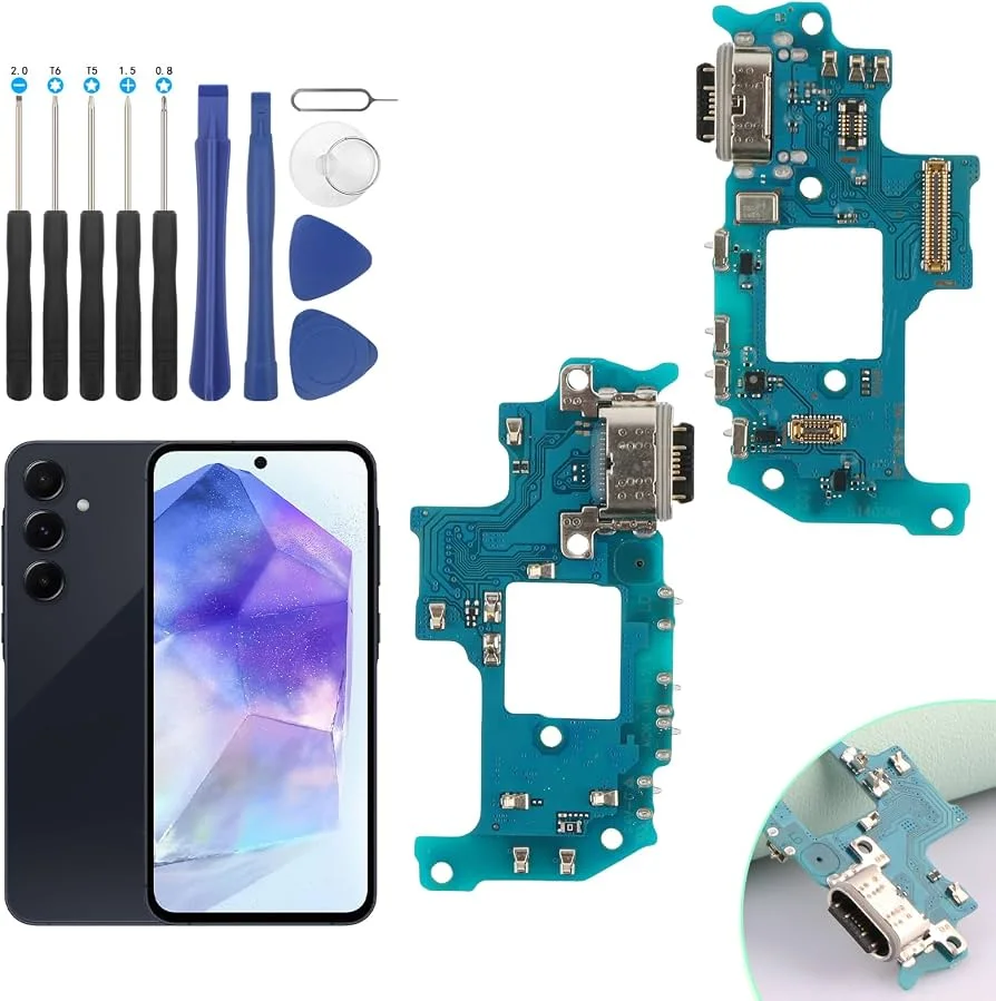 Samsung A55 5G A556E Şarj Soketli Mikrofon Bordu