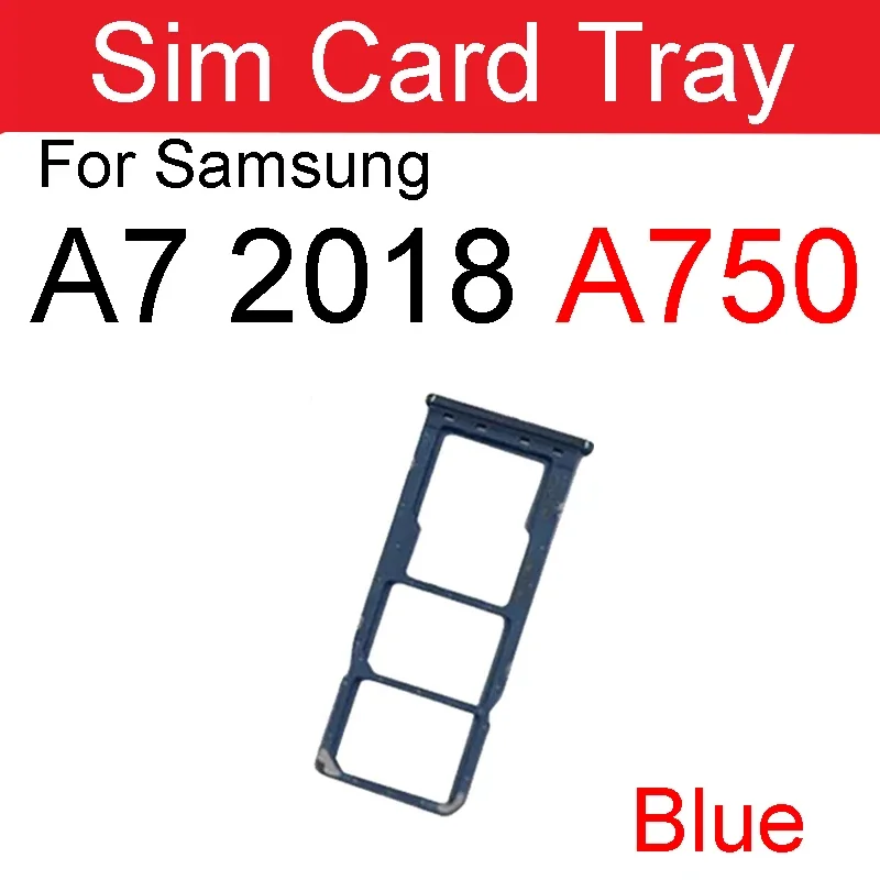 Samsung A7 2018 A750 Sim Kart Tepsisi Mavi