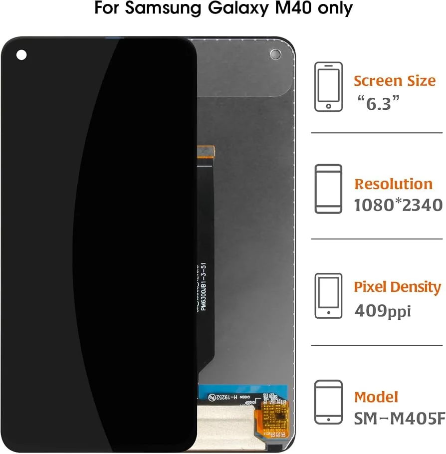 Samsung M40 M405 Ekran Ara Film