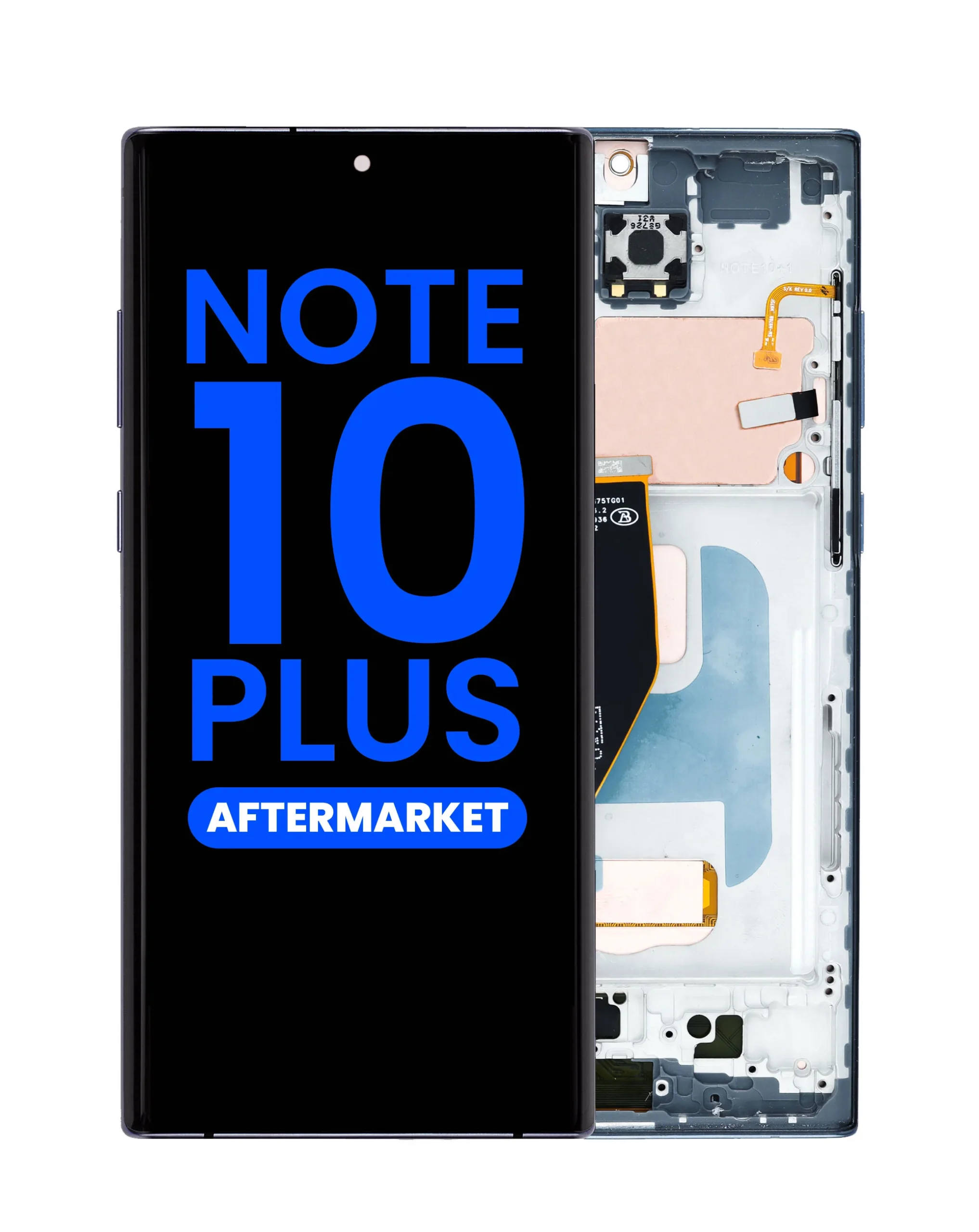 Samsung Note 10 Plus Çıtalı Ekran Dokunmatik Siyah A Plus Kalite Ürün