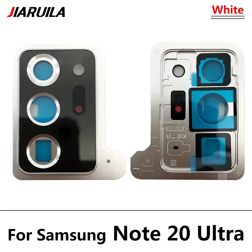 Samsung Note 20 Ultra Çerçeveli Kamera Camı Beyaz