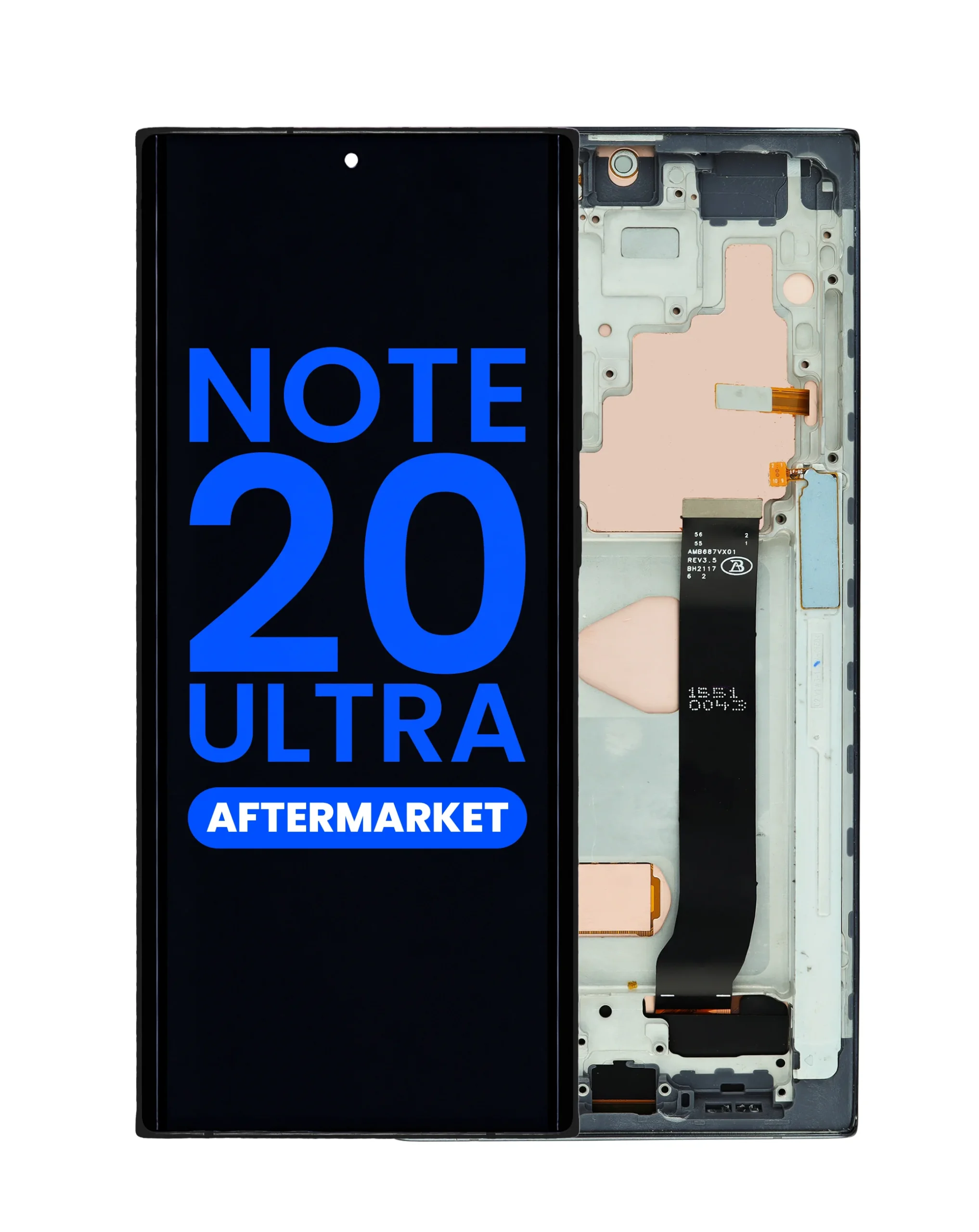 Samsung Note 20 Ultra Çıtalı Ekran Dokunmatik Siyah A Plus Kalite Ürün