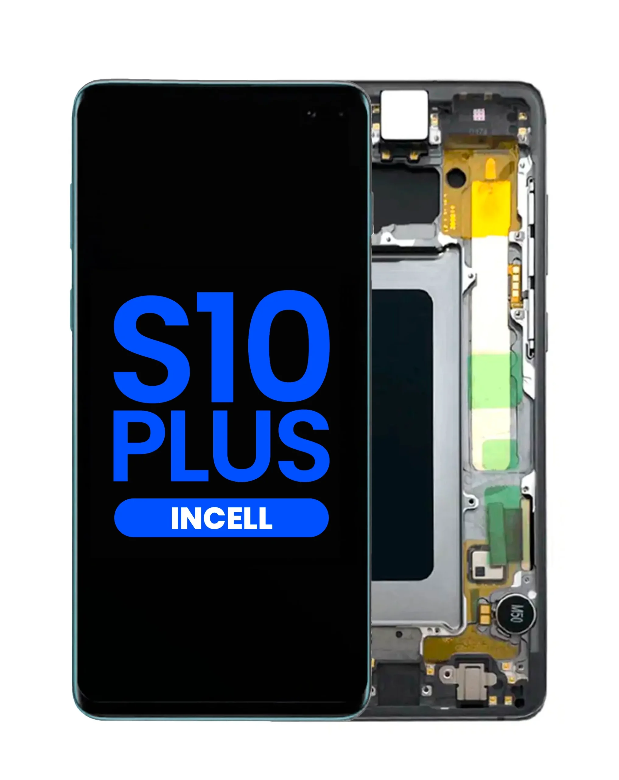 Samsung S10 Plus Çıtalı Ekran Dokunmatik Mavi SOFT OLED Kalite Ekran