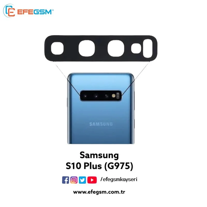 Samsung S10 Plus G975 Kamera Camı