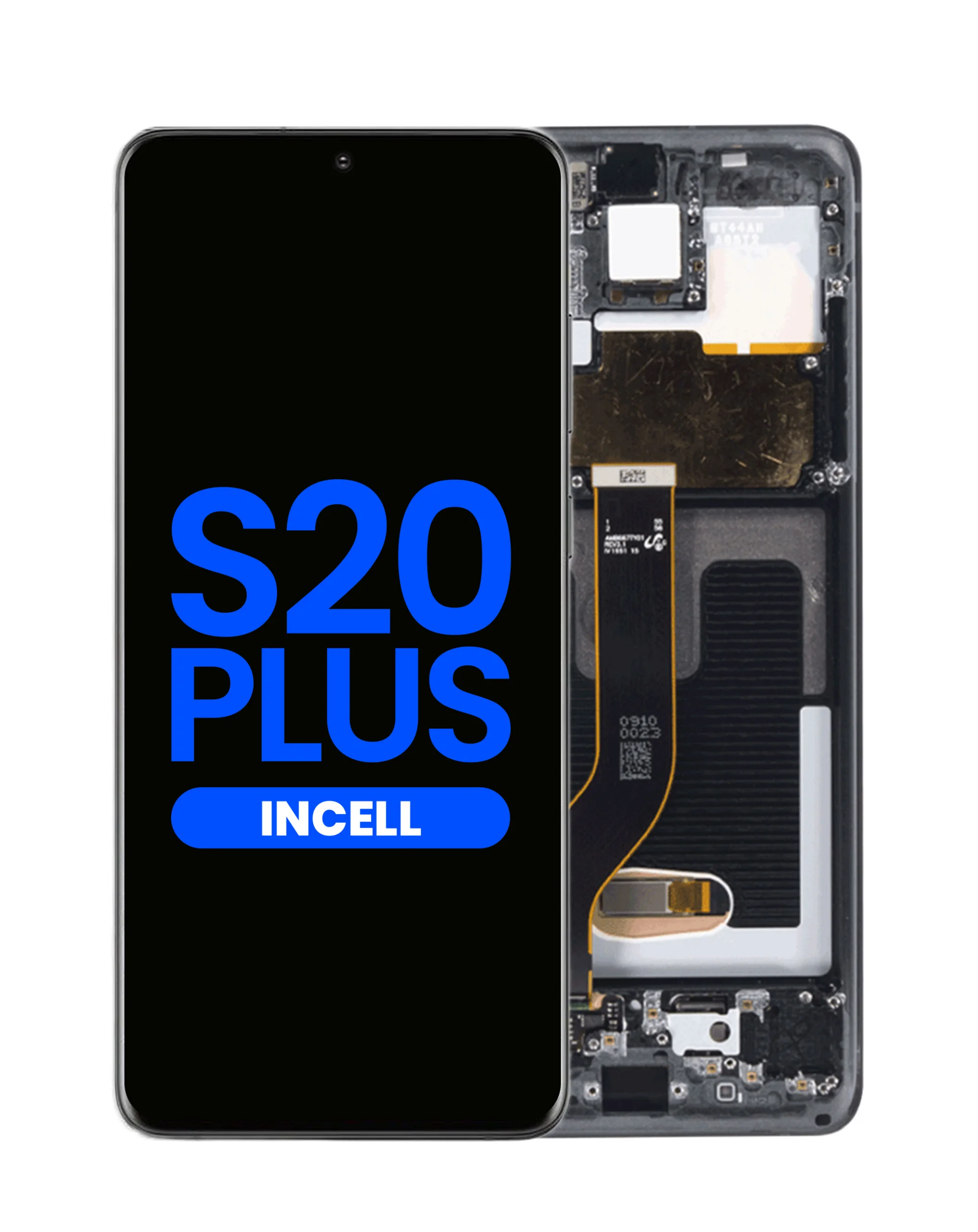 Samsung S20 Plus Çıtalı Ekran Dokunmatik Siyah A Plus Kalite Ürün