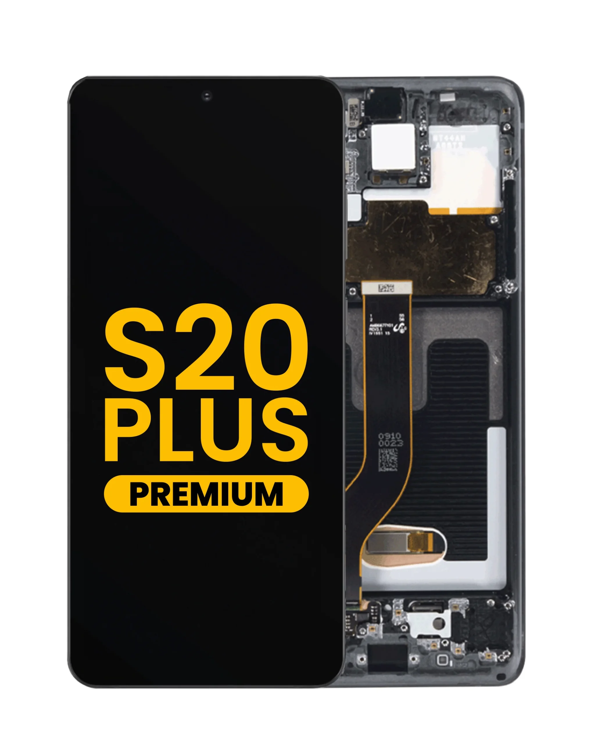 Samsung S20 Plus Çıtalı Ekran Dokunmatik Siyah OLED