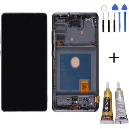 Samsung S20fe Çıtalı Ekran Dokunmatik Siyah SOFT OLED Kalite Ekran