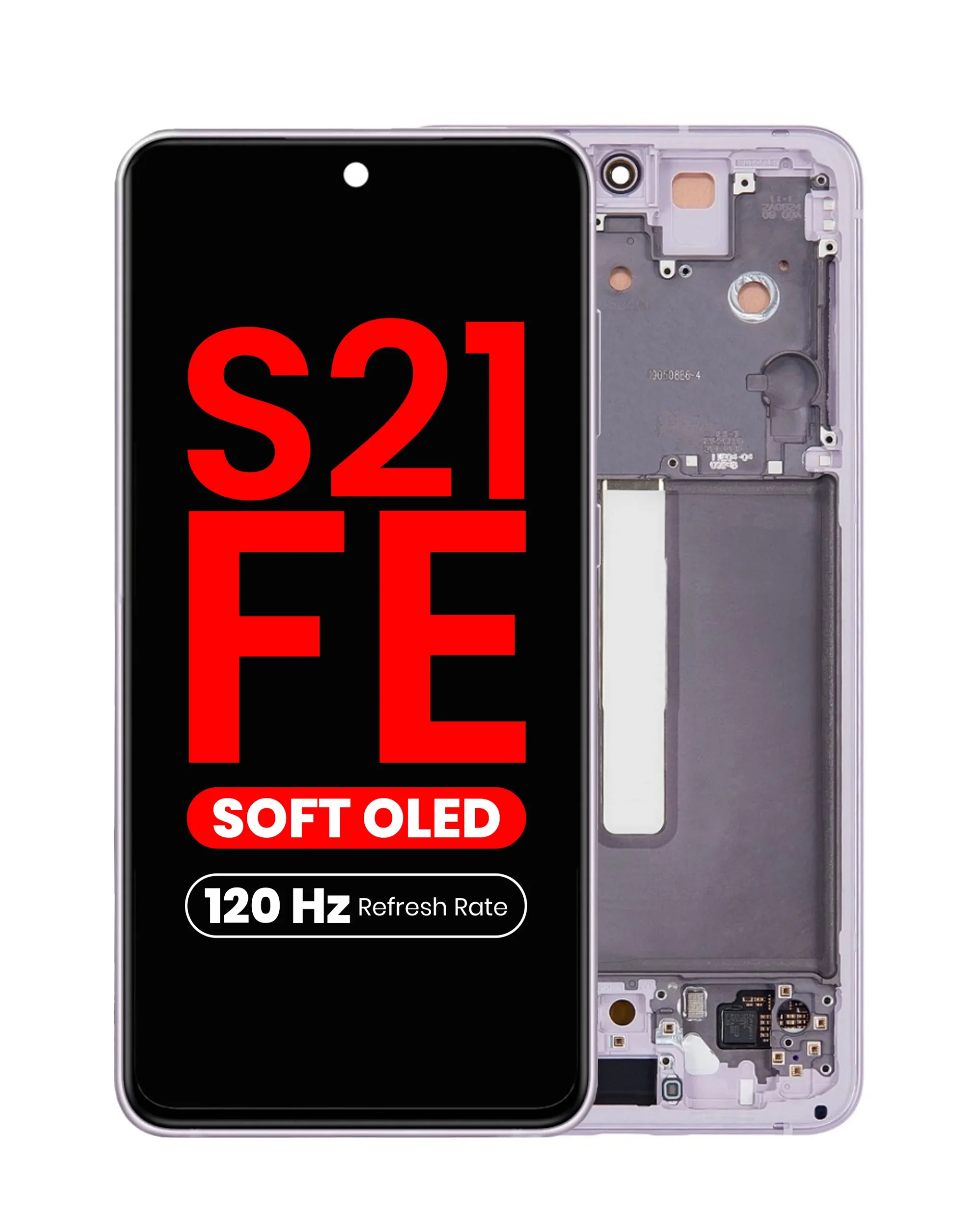 Samsung S21 FE Çıtalı Ekran Dokunmatik Siyah SOFT OLED Kalite Ekran