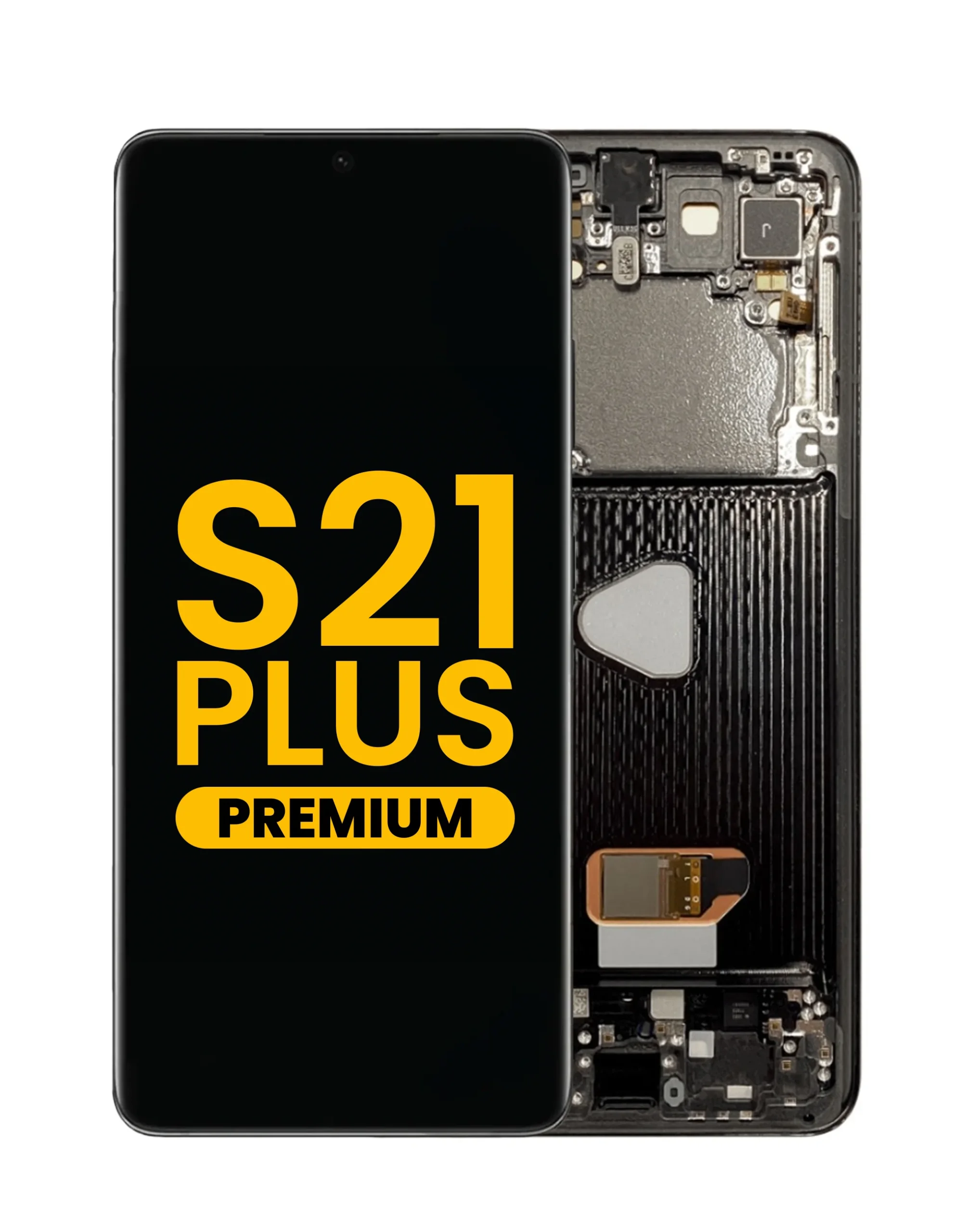 Samsung S21 Plus Çıtalı Ekran Dokunmatik Gold OLED