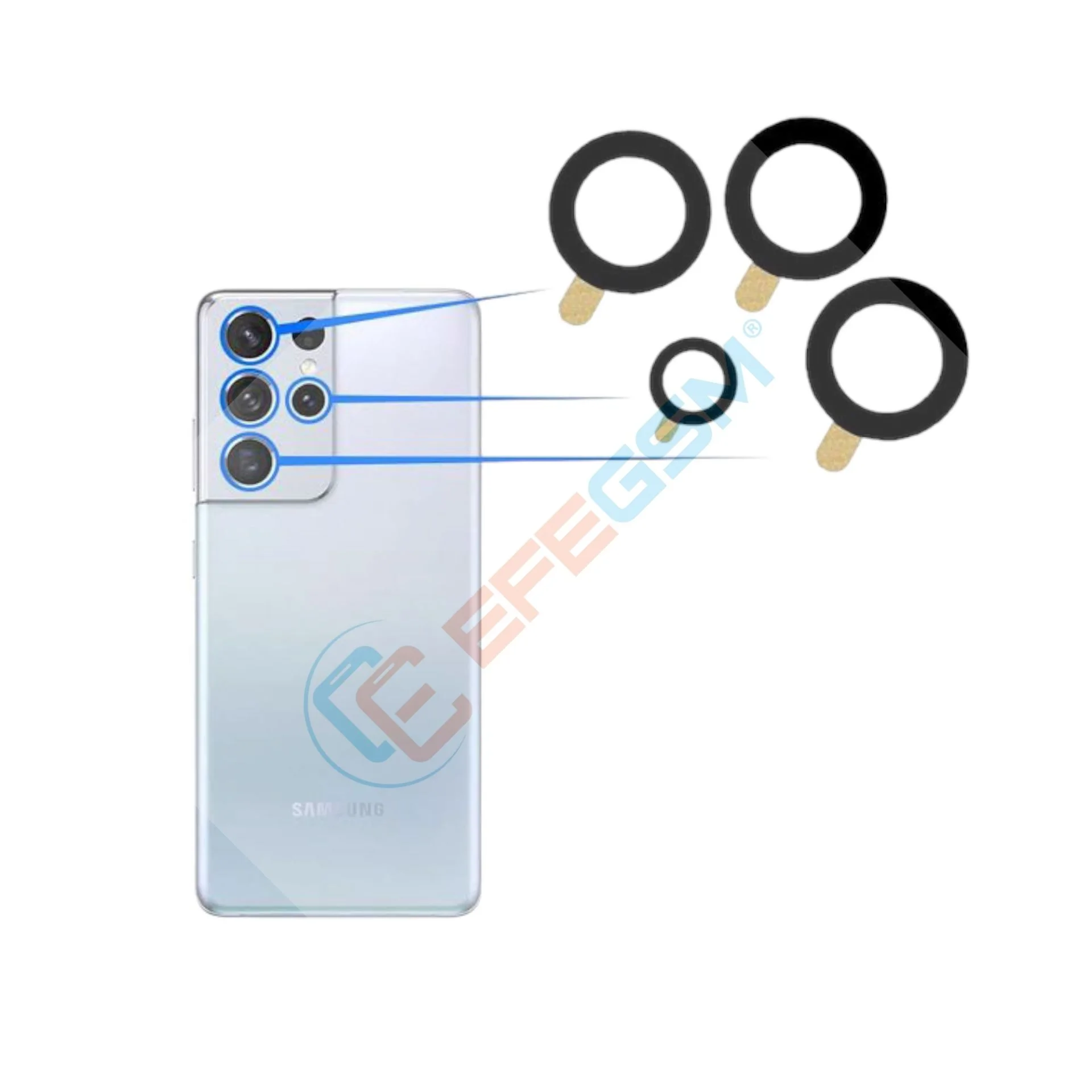 Samsung S21 Ultra G998 Kamera Camı