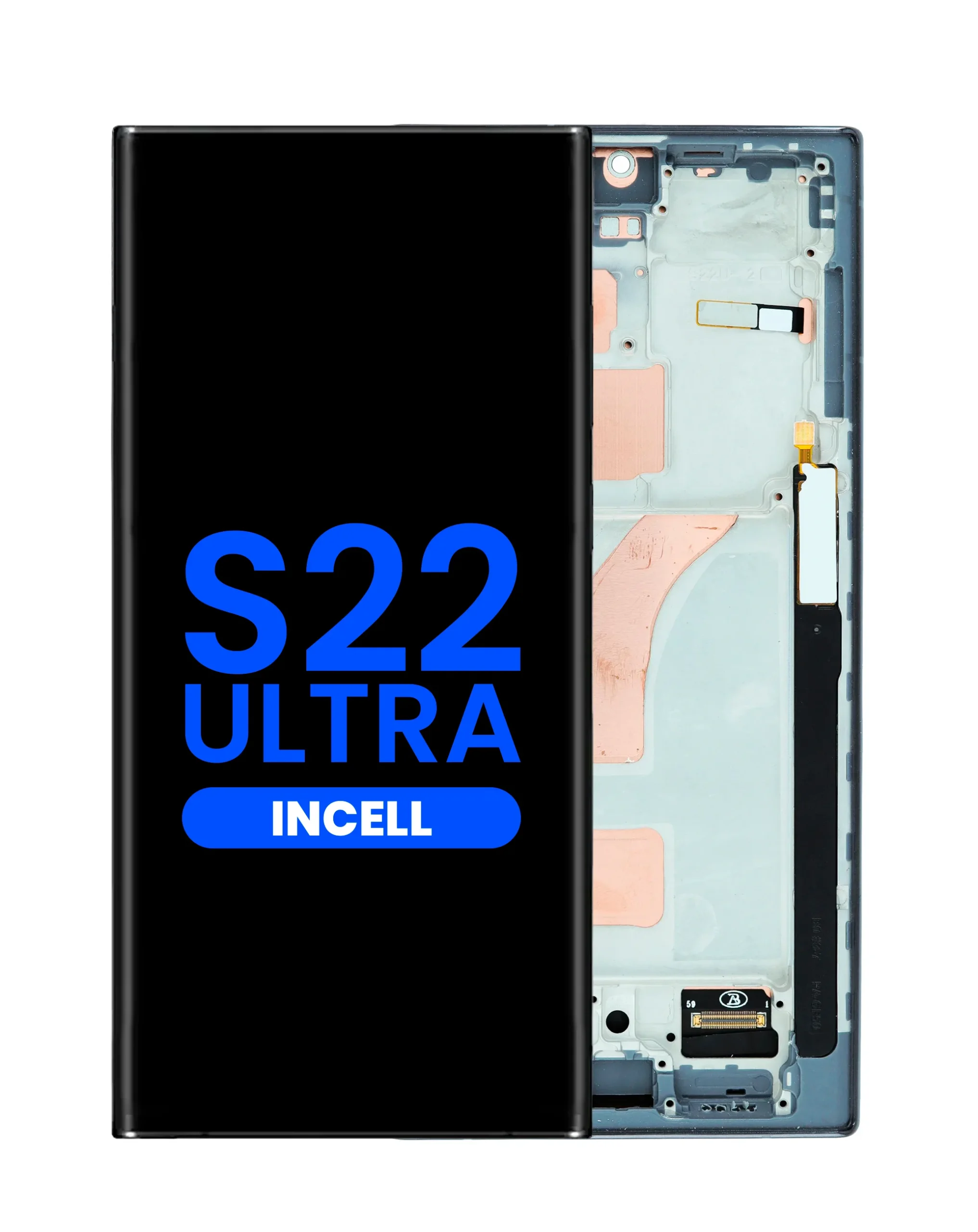 Samsung S22 Ultra Çıtalı Ekran Dokunmatik Siyah A Plus Kalite Ürün