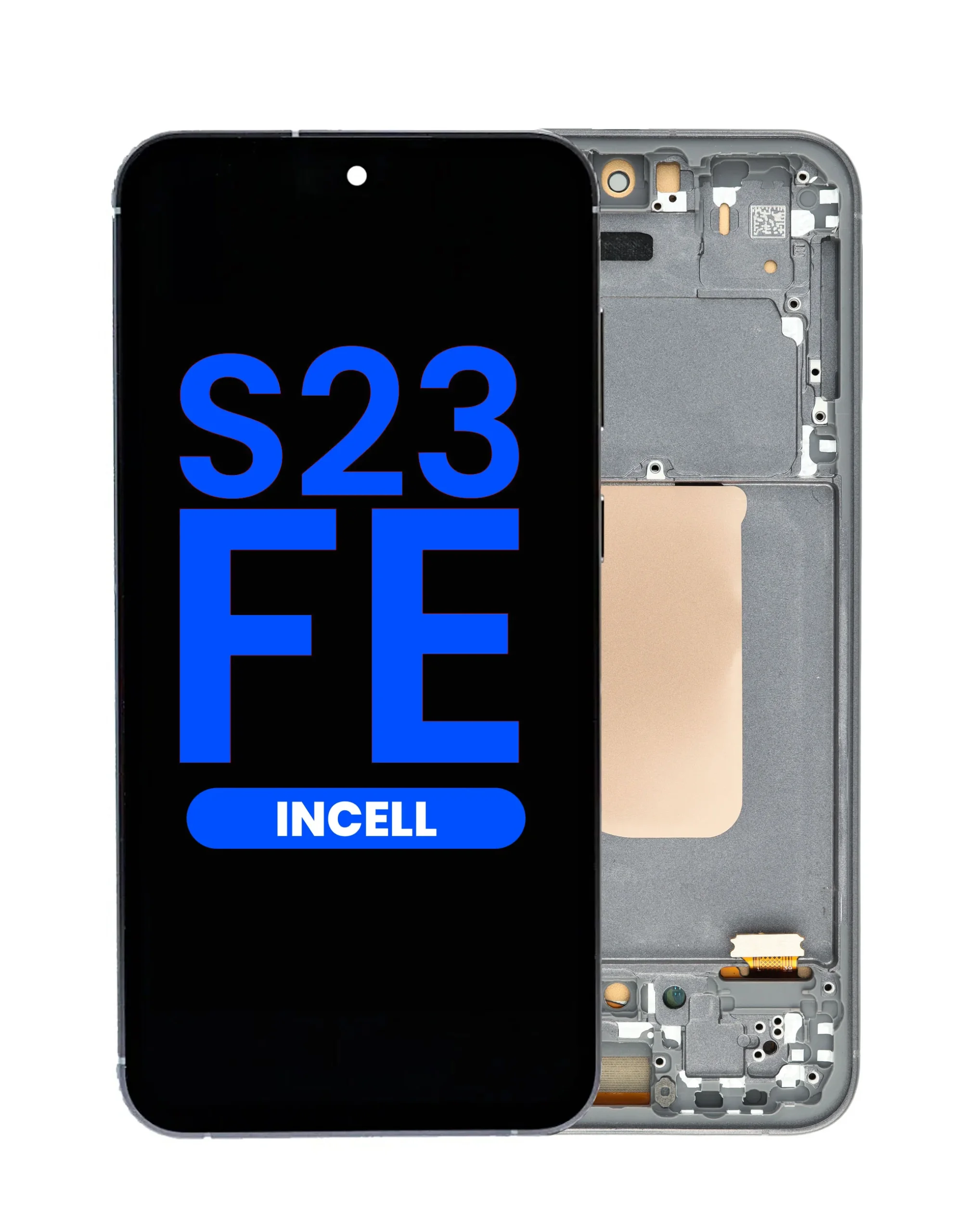 Samsung S23 FE Çıtalı Ekran Dokunmatik Siyah SOFT OLED Kalite Ekran