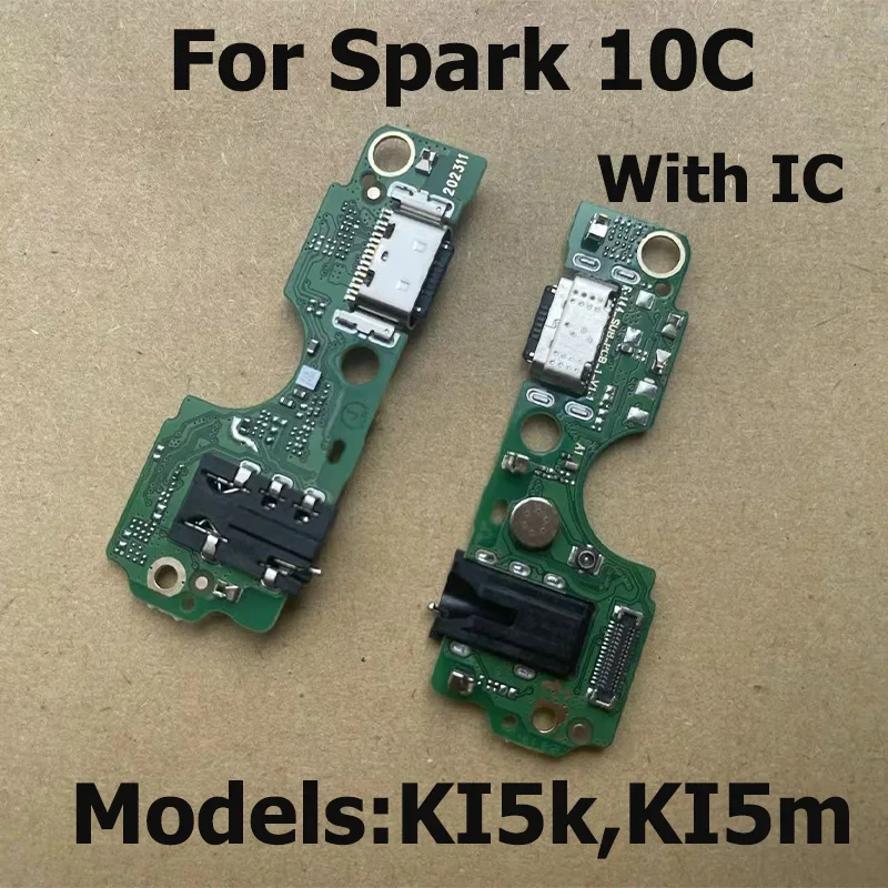 Spark 10C Spark Go 2023 Şarj Soketli Mikrofon Bordu