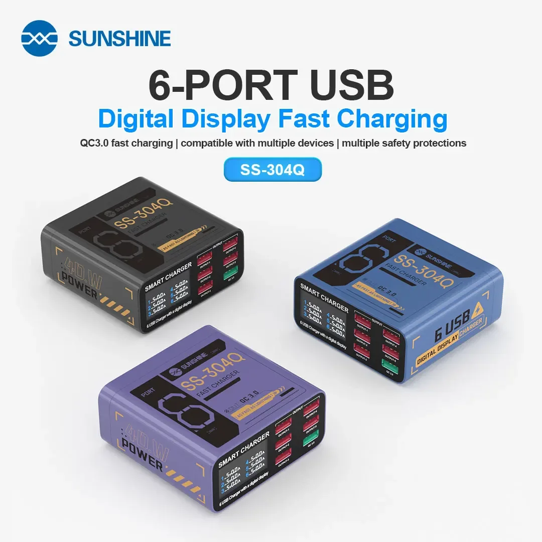 Sunshine Ss-304Q 6 Port Usb Tester