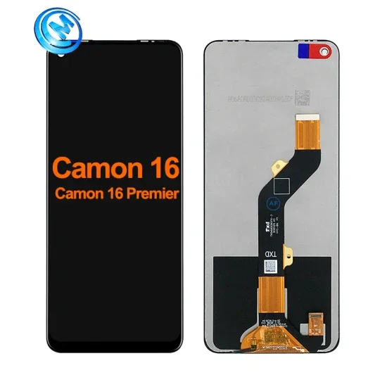 Tecno Camon 16 Çıtalı Ekran Dokunmatik Siyah Orijinal