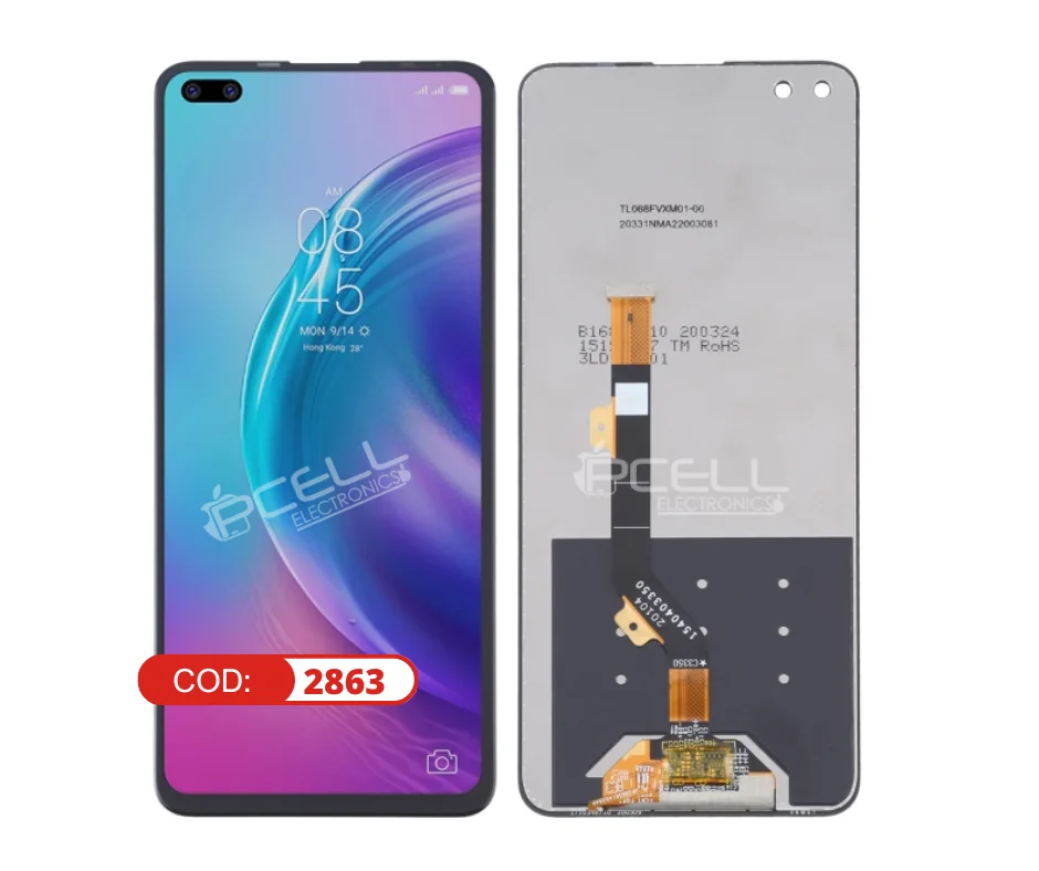 Tecno Camon 16 Premier Ekran Dokunmatik Orijinal Çıtasız Ürün (Çerçevesiz)