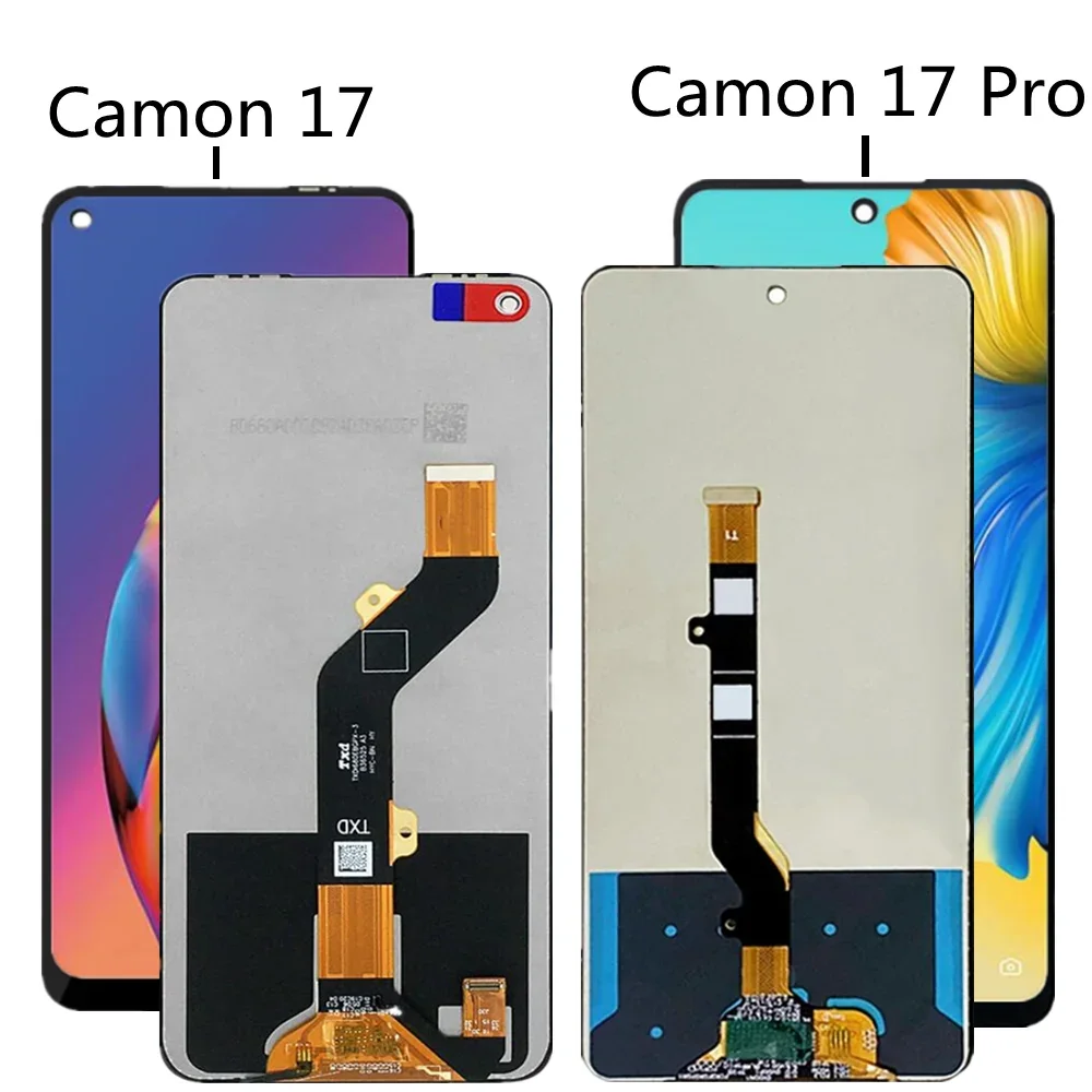 Tecno Camon 17 Ekran Dokunmatik Orijinal Çıtasız Ürün (Çerçevesiz)