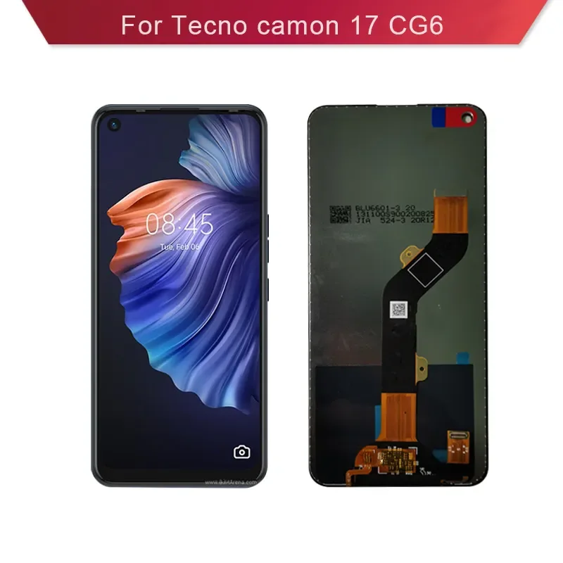 Tecno Camon 17 Ekran Dokunmatik Orijinal Çıtasız Ürün (Çerçevesiz)