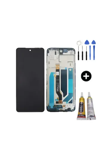 Tecno Camon 18 Çıtalı Ekran Dokunmatik Siyah Orijinal