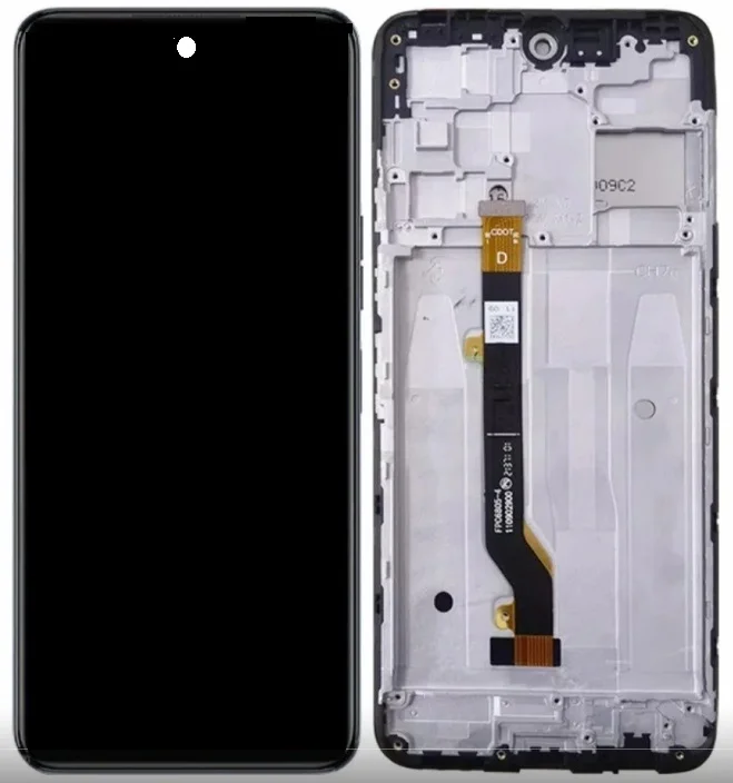 Tecno Camon 18P Çıtalı Ekran Dokunmatik Siyah Orijinal