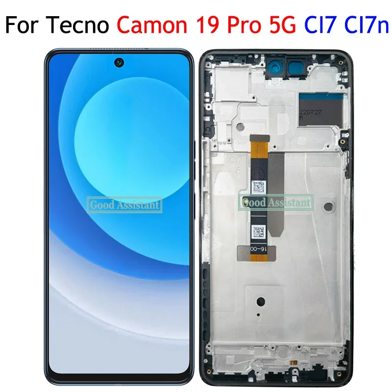 Tecno Camon 19 Çıtalı Ekran Dokunmatik Silver Orijinal