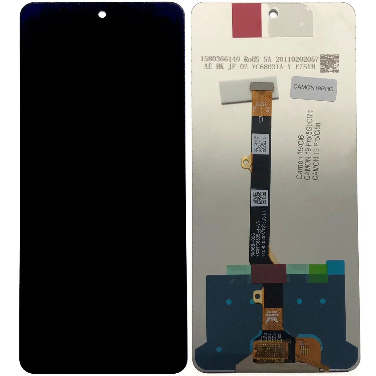 Tecno Camon 19 Pro 4G Ekran Dokunmatik Orijinal Çıtasız Ürün (Çerçevesiz)