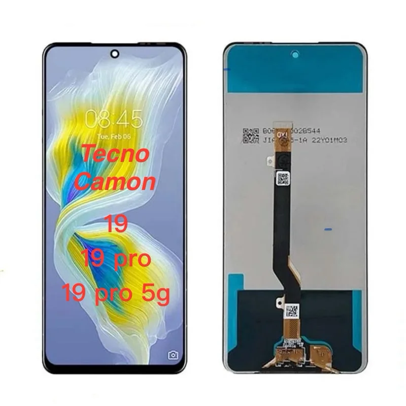 Tecno Camon 19 Pro Çıtalı Ekran Dokunmatik Beyaz Orijinal