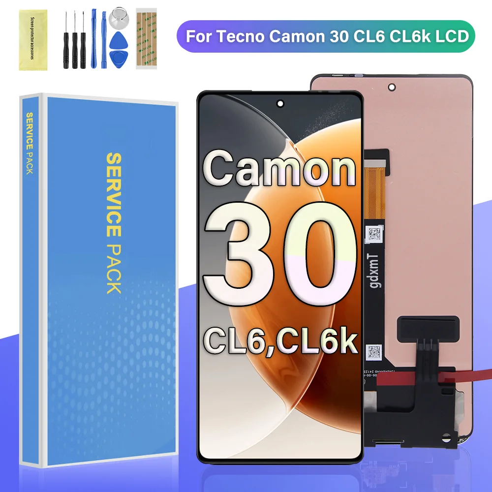 Tecno Camon 30 4G Ekran Dokunmatik SOFT OLED Kalite Ekran Çıtasız (Çerçevesiz)