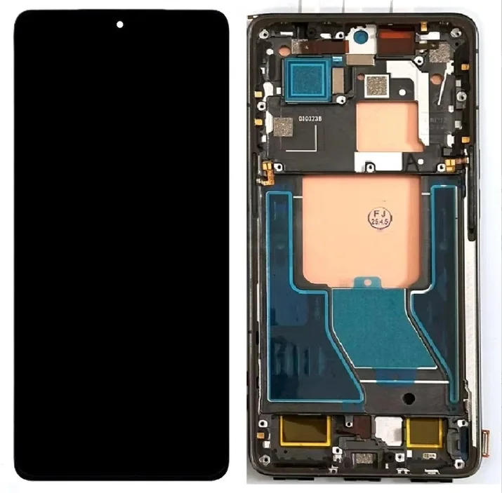 Tecno Camon 30 5G Çıtalı Ekran Dokunmatik Siyah SOFT OLED Kalite Ekran