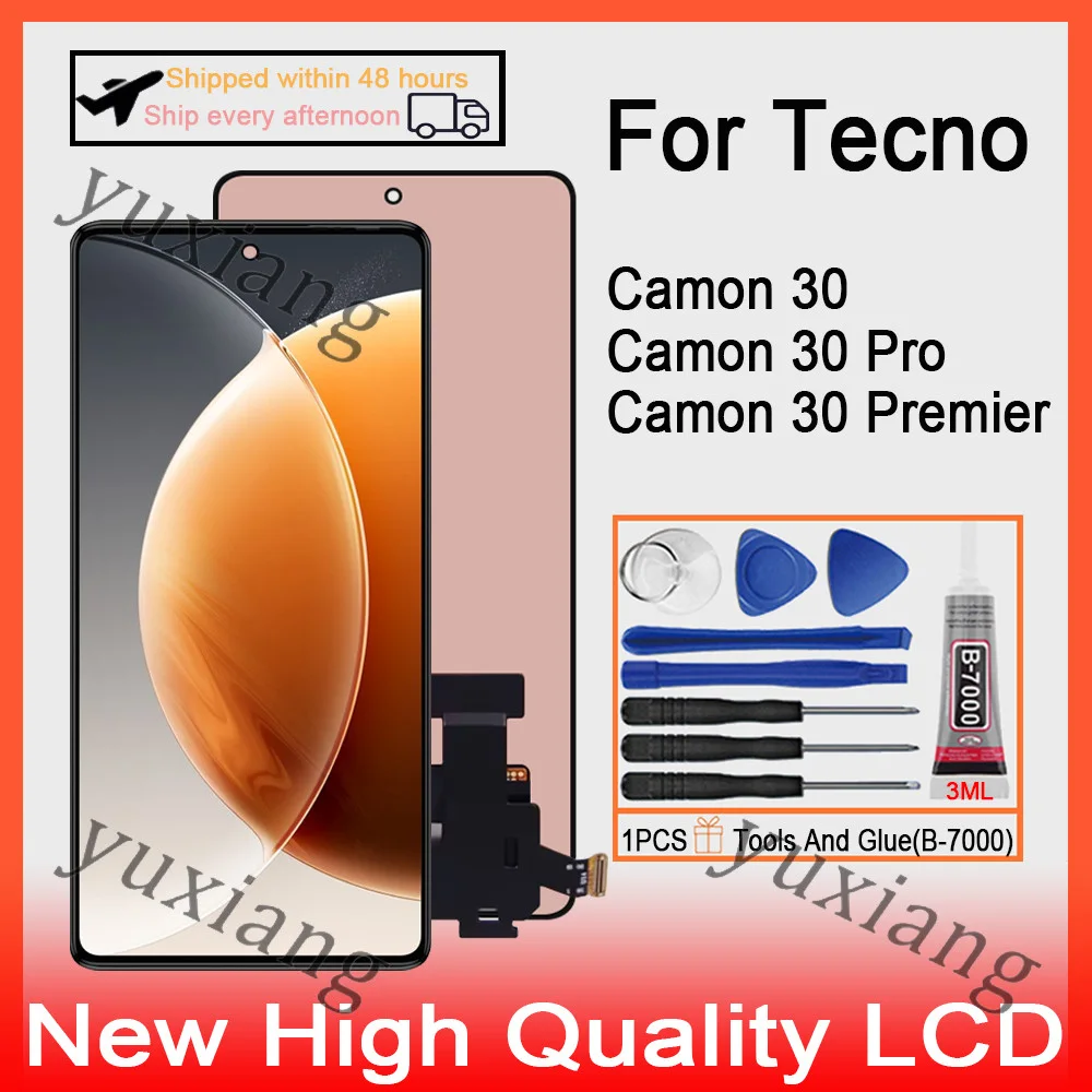 Tecno Camon 30 5G Ekran Dokunmatik SOFT OLED Kalite Ekran Çıtasız (Çerçevesiz)