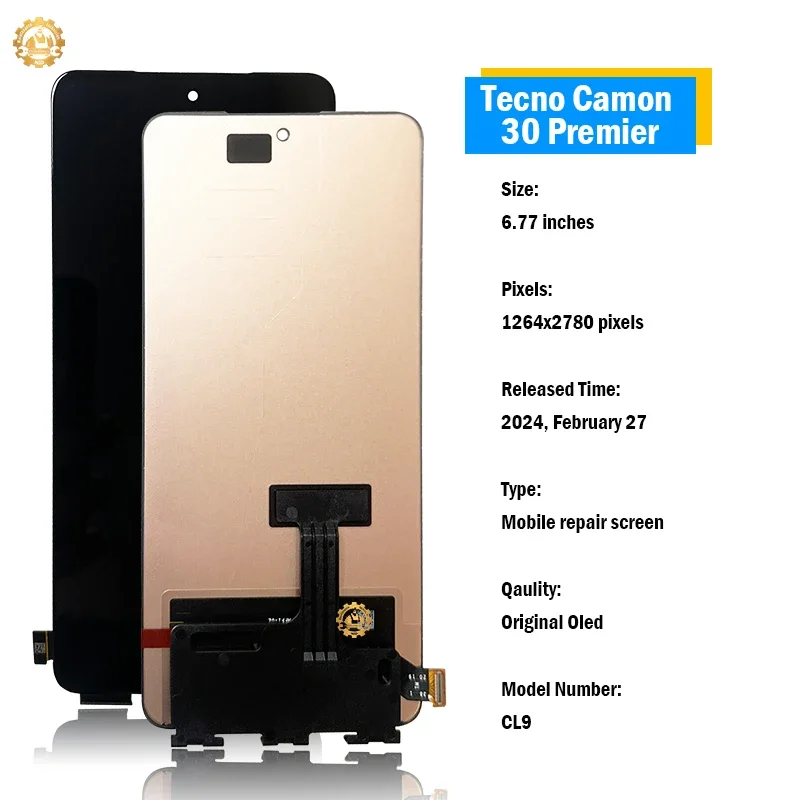 Tecno Camon 30 Premier 5G Ekran Dokunmatik SOFT OLED Kalite Ekran Çıtasız (Çerçevesiz)