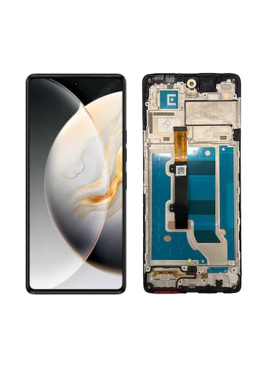 Tecno Camon 30S Çıtalı Ekran Dokunmatik Siyah SOFT OLED Kalite Ekran
