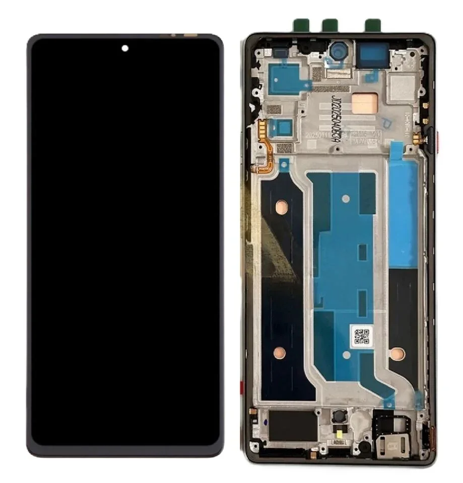 Tecno Camon 40 4G Çıtalı Ekran Dokunmatik Silver SOFT OLED Kalite Ekran