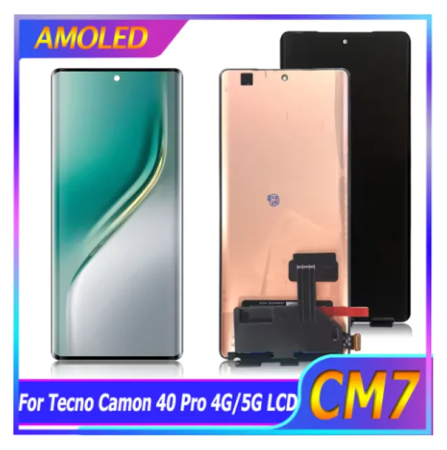Tecno Camon 40 Premier Ekran Dokunmatik SOFT OLED Kalite Ekran Çıtasız (Çerçevesiz)