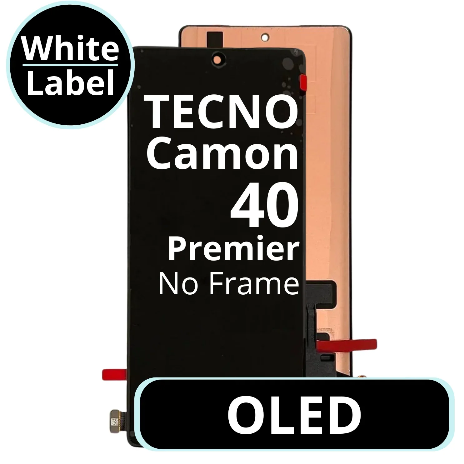 Tecno Camon 40 Premier Ekran Dokunmatik SOFT OLED Kalite Ekran Çıtasız (Çerçevesiz)