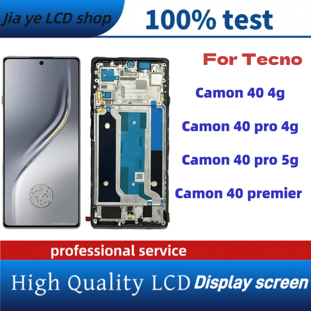 Tecno Camon 40 Pro 4G Ekran Dokunmatik SOFT OLED Kalite Ekran Çıtasız (Çerçevesiz)