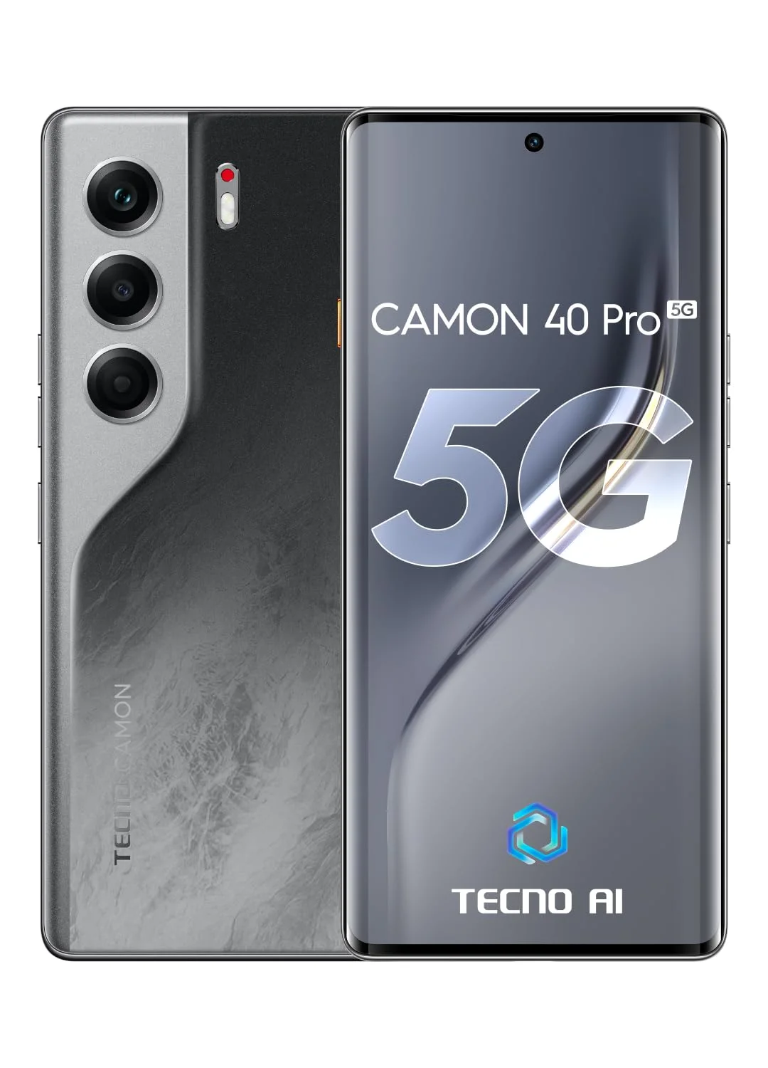 Tecno Camon 40 Pro 5G Çıtalı Ekran Dokunmatik Siyah SOFT OLED Kalite Ekran