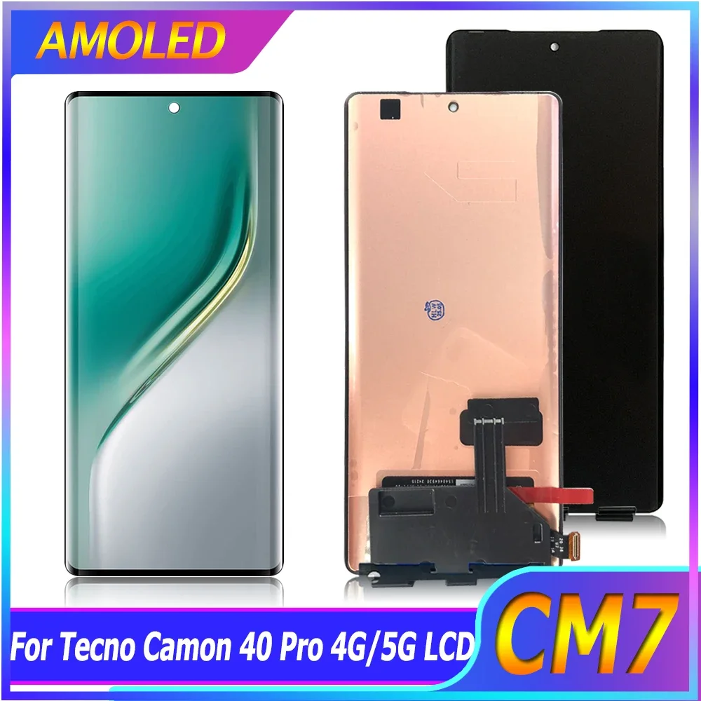 Tecno Camon 40 Pro 5G Ekran Dokunmatik SOFT OLED Kalite Ekran Çıtasız (Çerçevesiz)