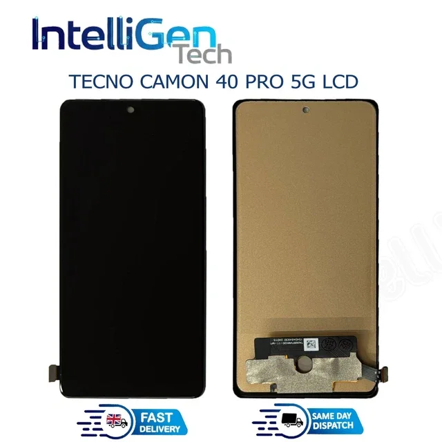 Tecno Camon 40 Pro 5G Ekran Dokunmatik SOFT OLED Kalite Ekran Çıtasız (Çerçevesiz)