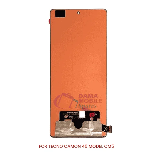 Tecno Camon5 / Camon 40 4G Çıtalı Ekran Dokunmatik Silver SOFT OLED Kalite Ekran