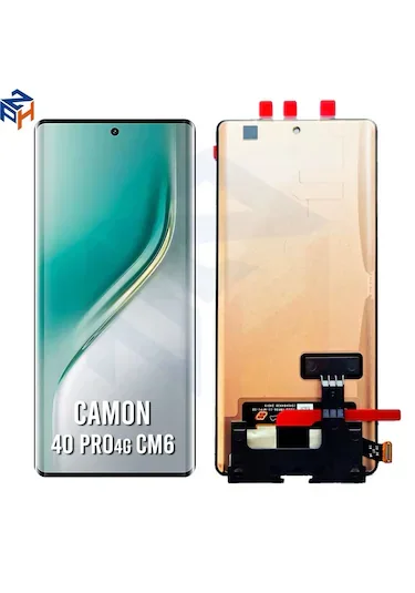 Tecno Camon6/ Camon 40 Pro 4G Çıtalı Ekran Dokunmatik Siyah SOFT OLED Kalite Ekran