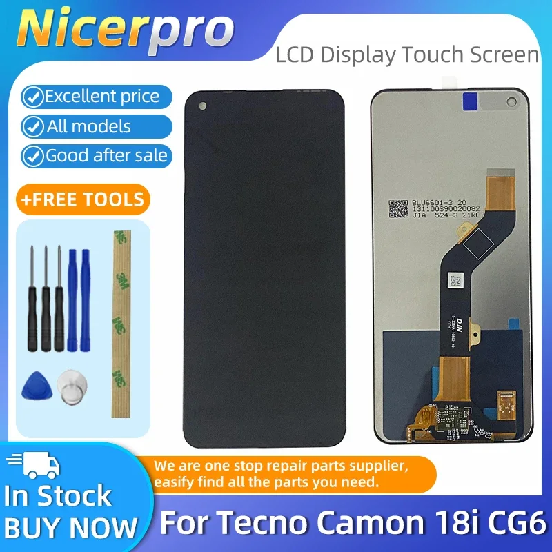 Tecno Cg6 Ekran Dokunmatik Orijinal Çıtasız Ürün (Çerçevesiz)