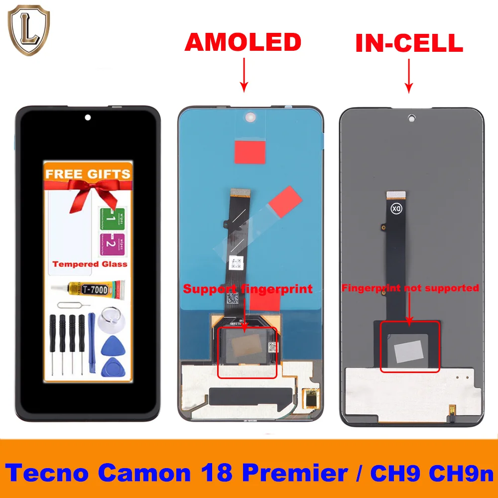 Tecno Ch9 Ekran Dokunmatik OLED Çıtasız (Çerçevesiz)