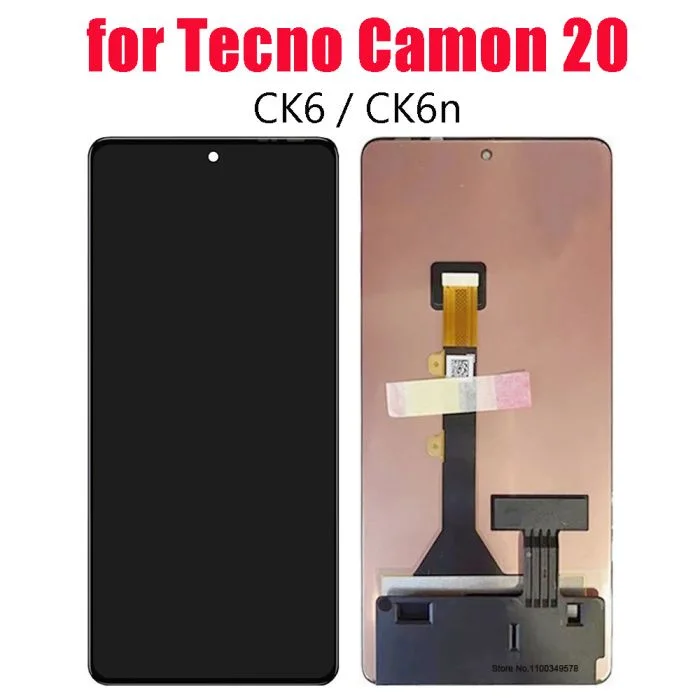Tecno Ck6 Ekran Dokunmatik SOFT OLED Kalite Ekran Çıtasız (Çerçevesiz)