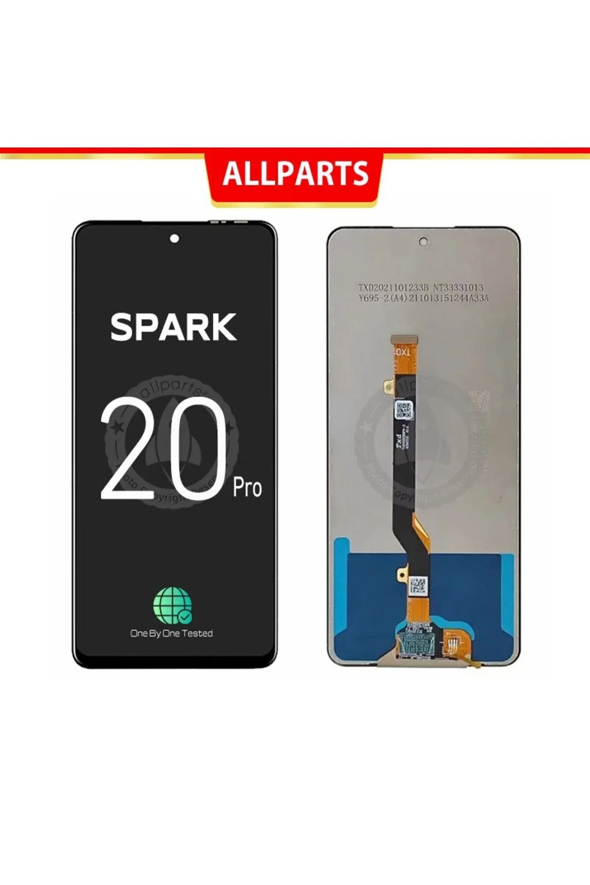Tecno Gt 20 Pro Çıtalı Ekran Dokunmatik Siyah SOFT OLED Kalite Ekran