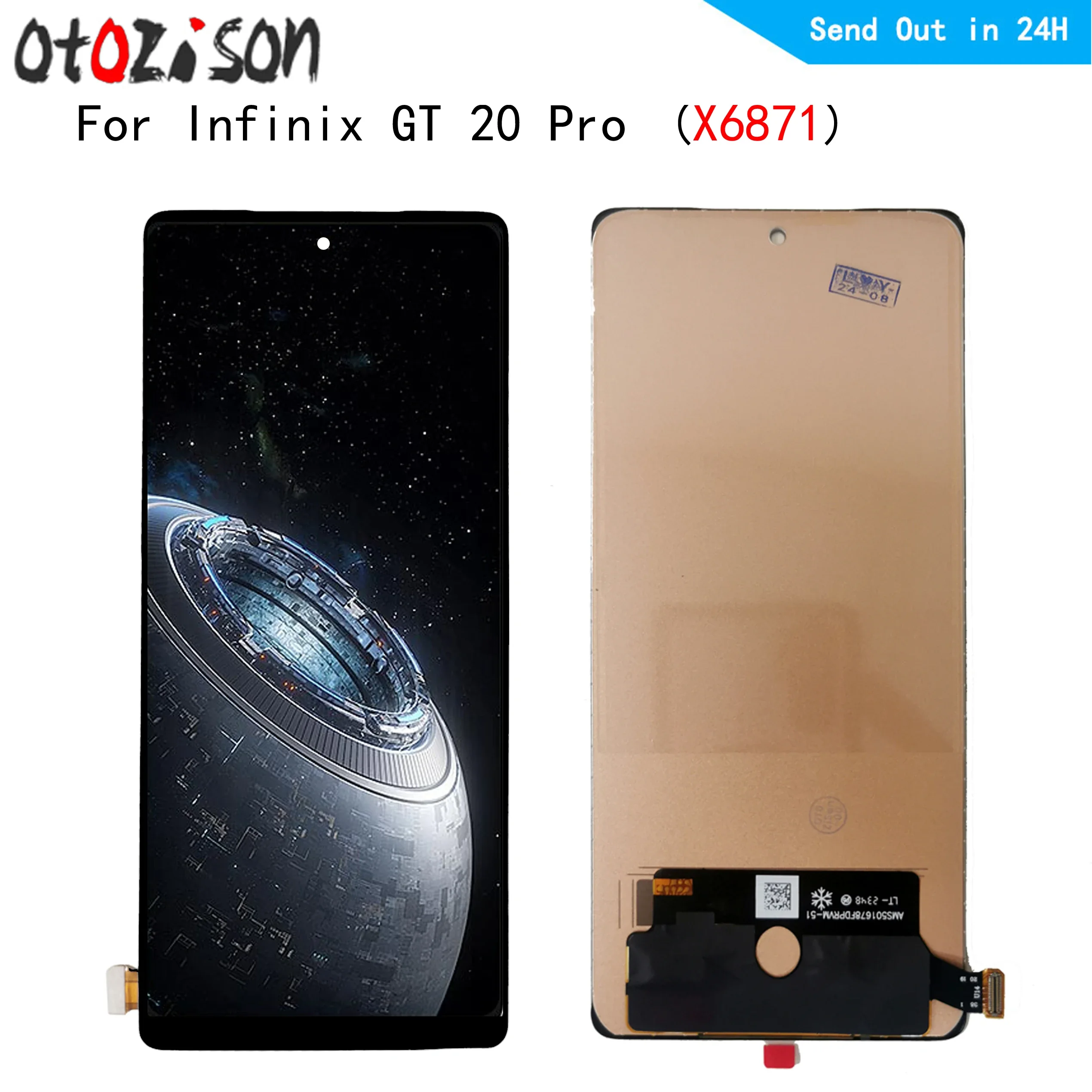 Tecno Gt 20 Pro Ekran Dokunmatik SOFT OLED Kalite Ekran Çıtasız (Çerçevesiz)